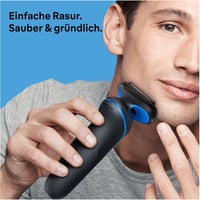 Aparat de ras electric Braun Series 5 cu accesoriu de tuns de precizie EasyClick, EasyClean, pentru bărbați, 51-B1820s, albastru, fabricat în Germania 2