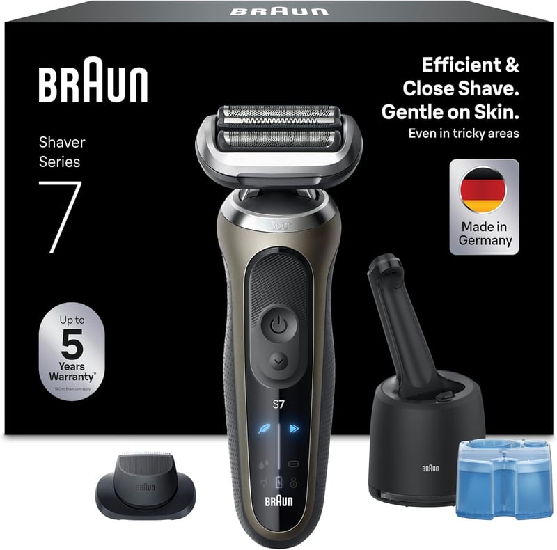 Braun Series 7 elektromos borotva 60 perces akkumulátor 4in1 SmartCare állomás vízálló