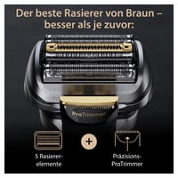 Aparat de ras electric pentru bărbați Braun Series 9 Pro+ 9517s - Argintiu, Bărbierit de precizie 5
