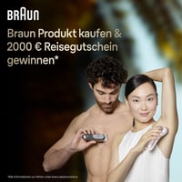 Epilátor Braun Silk-épil 7-011 pre ženy, so širokou hlavou, Wet & Dry, vodotesný, holiaca hlava, dlhotrvajúce odstránenie chĺpkov, vyrobené v Nemecku, biela/strieborná 7