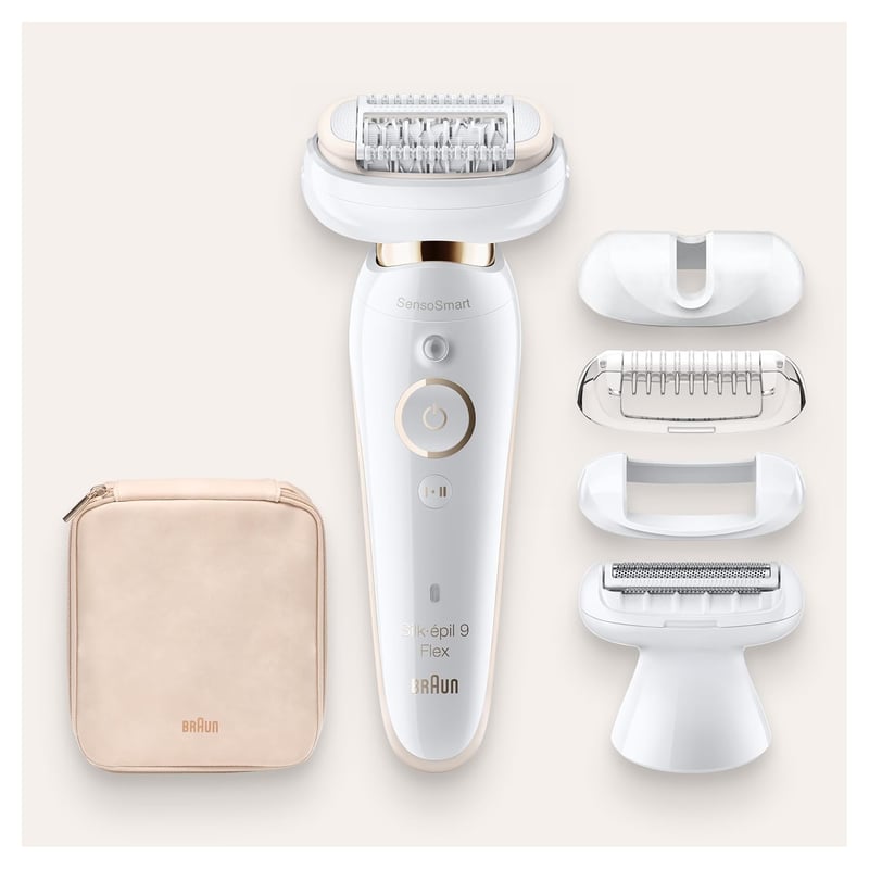Braun Silk-épil 9-006 Epilátor Flexibilis Fejjel, 5 Fej, Fehér/Arany