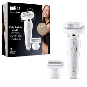 Braun Silk-épil 9-006 Epilátor Flexibilis Fejjel, 5 Fej, Fehér/Arany