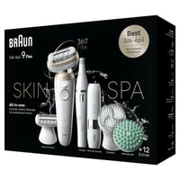 Braun Silk-Épil 9 Flex SkinSpa 9-681 3D elektromos epilátor, 360°-os fej, Wet & Dry - fehér/arany 8