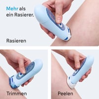Aparat de ras electric pentru femei Braun Silk-épil Lady Shaver LS5160 3 în 1, cu sistem de tuns și exfoliere, fără fir, albastru 4