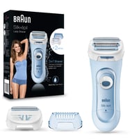 Aparat de ras electric pentru femei Braun Silk-épil Lady Shaver LS5160 3 în 1, cu sistem de tuns și exfoliere, fără fir, albastru 1