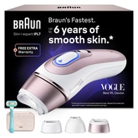Aparat de epilare IPL Braun Skin i·expert 7 PL7311 – Epilator inteligent cu lumină intens pulsată, auriu-roz 1