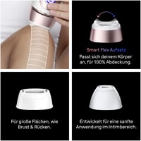 Aparat de epilare IPL Braun Skin i·expert 7 PL7311 – Epilator inteligent cu lumină intens pulsată, auriu-roz 6