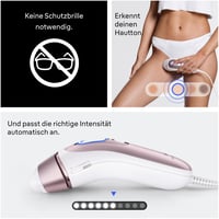 Aparat de epilare IPL Braun Skin i·expert 7 PL7311 – Epilator inteligent cu lumină intens pulsată, auriu-roz 7