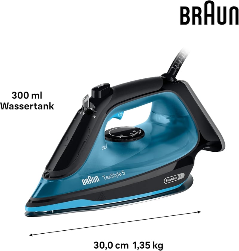Braun TexStyle 5 SI5256 gőzölős vasaló FreeGlide 3D talppal, vertikális gőz, 210g/min, 2600W