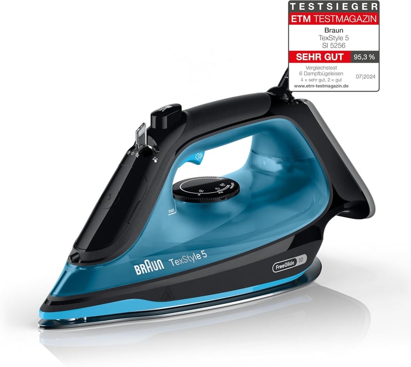 Braun TexStyle 5 SI5256 gőzölős vasaló FreeGlide 3D talppal, vertikális gőz, 210g/min, 2600W