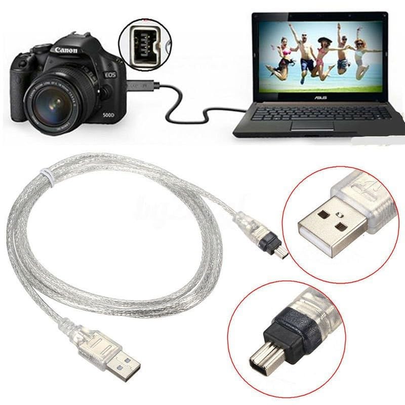 BRAVECOW USB-Firewire IEEE 1394 kábel 1,5m Mini DV kamerához