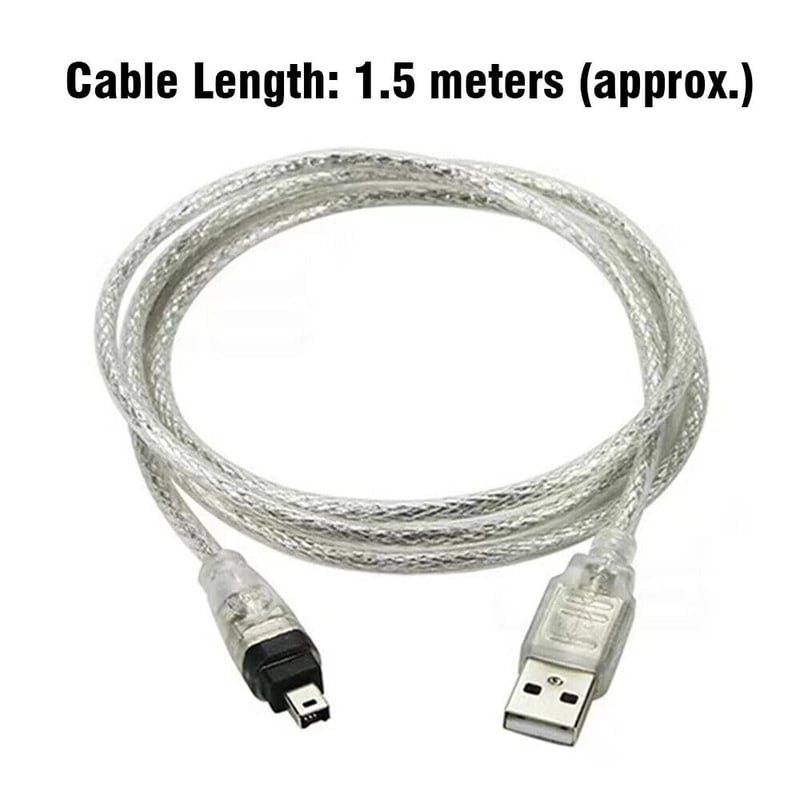 BRAVECOW USB-Firewire IEEE 1394 kábel 1,5m Mini DV kamerához