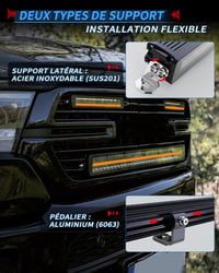BraveWAY 22 Inch LED Munkalámpás Rámpa 80W 240000LM ECE Traktor 4x4 7