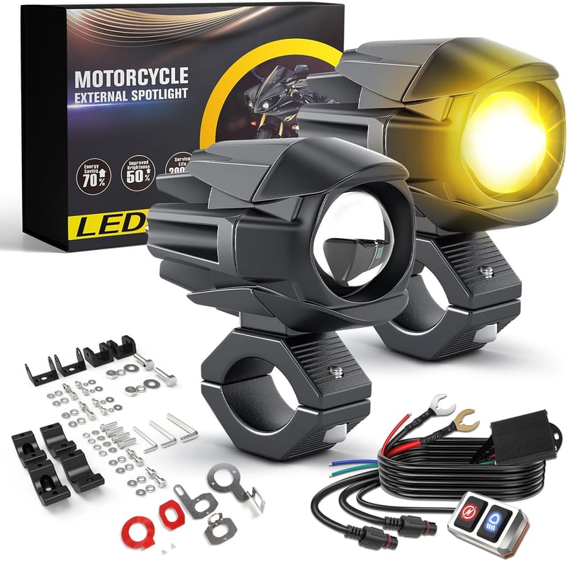 BraveWAY 60W LED Ködlámpa Szett 18000LM - 7 Villogási Móddal, Vízálló, Plug and Play Kábelköteggel és 2 Rögzítőkonzollal

AI: I've created a