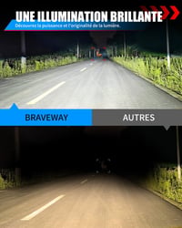 BraveWAY 7 Inch 60W LED Fényszóró Wrangler JK-hez Hi-Lo Fehér Sárga DRL H4-H13 3