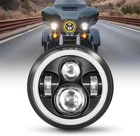 BraveWAY 7" LED Motoros Fényszóró 15000LM 4 Mód DOT Jóváhagyott Hi-Lo Fény 1