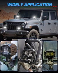 BraveWAY 80W 8000LM LED munkalámpa fehér 6500K motorkerékpár traktor 4x4 terepjáró 7