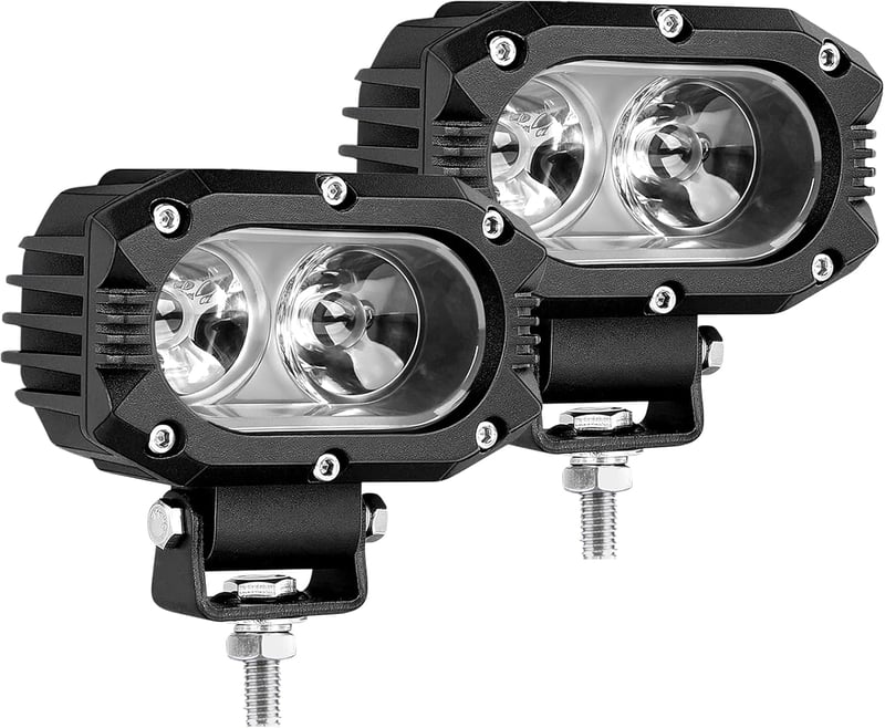BraveWAY 80W 8000LM LED munkalámpa fehér 6500K motorkerékpár traktor 4x4 terepjáró