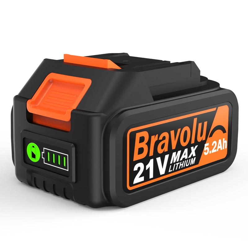 Bravolu 5.2 Ah Baterijski Paket za Bežični Alat za DIY Električne Alate
