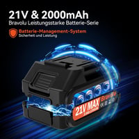 Bravolu MAX Akkumulátoros Magasnyomású Mosó 500 PSI 2.0 Ah Hordozható Kézi Mosógép 6-in-1 Fúvókával Autó Hajó Kert Tisztításhoz 3