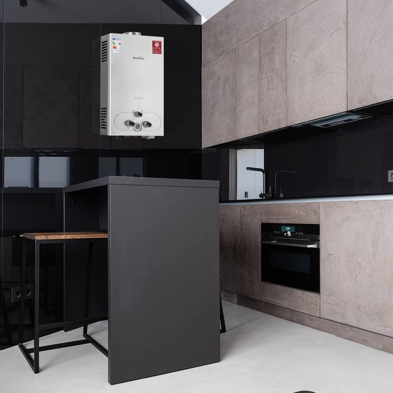 BreeRainz 20L/perc Gázüzemű Pillanatvízmelegítő 40kW Propán LPG Alacsony Nyomásindítás