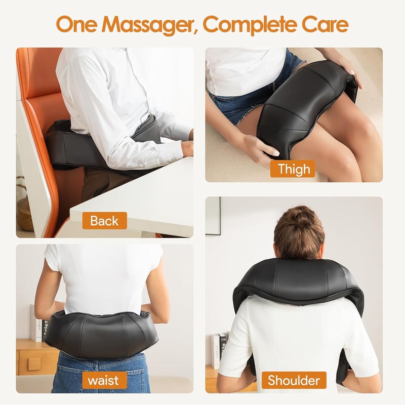 Brelley 3D Shiatsu nyak- és hátmasszírozó melegítéssel