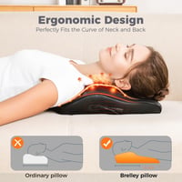 Brelley Shiatsu nyak- és hátmasszírozó hőkezeléssel, mélyszöveti masszázs, kétirányú forgófejjel, vállra és lábra is - Fekete 3