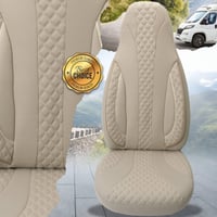 BREMER SITZBEZÜGE egyedi üléshuzat pilótaülésekhez - Fiat Ducato, Pössl, Knaus, Adria, Carthago, Pilote Laika WPL405 lakóautóhoz, vezető és utas, bézs 8