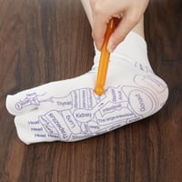 Bremorou Reflexzónás Akupresszúrás Zokni Férfiaknak - 2 db Talpmasszázs Zokni Akupunktúrás Nyomáspontokkal, 33,5 cm, Fekete 7