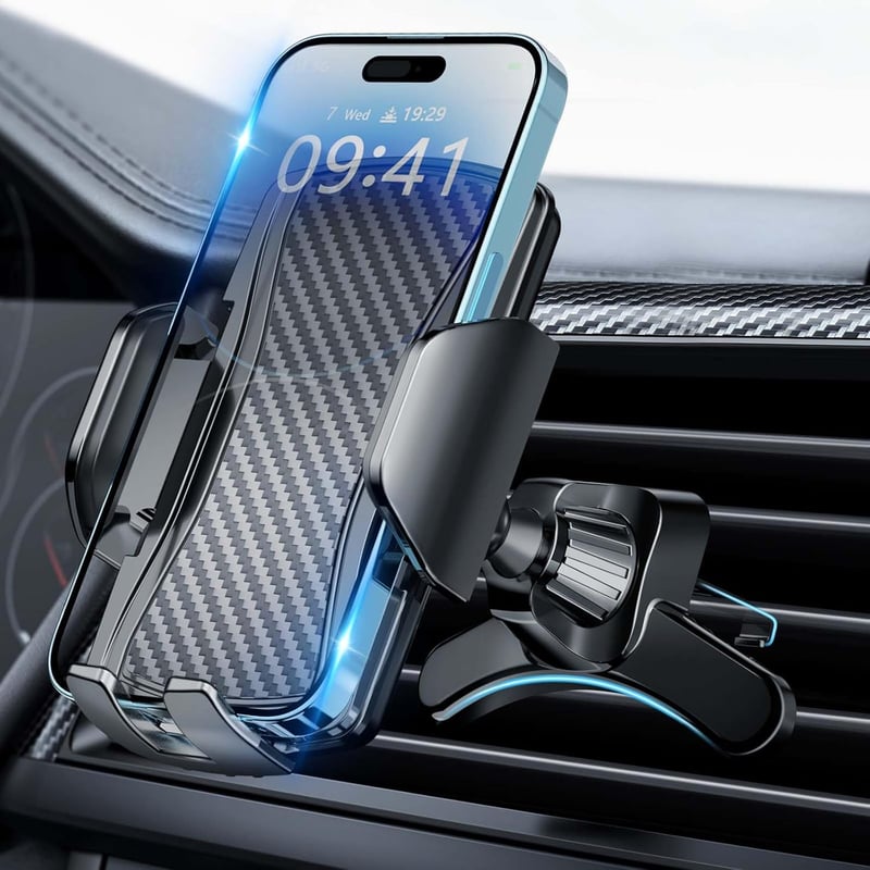 Brencco autós telefontartó szellőzőrácsra 360° forgatható univerzális 4-7 hüvelykes okostelefonokhoz - Mobile phone holder auto-V1