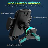 Brencco autós telefontartó szellőzőrácsra 360° forgatható univerzális 4-7 hüvelykes okostelefonokhoz - Mobile phone holder auto-V1 6