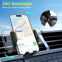 Brencco autós telefontartó szellőzőrácsra 360° forgatható univerzális 4-7 hüvelykes okostelefonokhoz - Mobile phone holder auto-V1 5