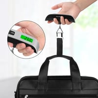 Brencco Digitális Bőröndmérleg 50kg, Háttérvilágított LCD Kijelzővel és Tara Funkcióval 5