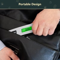 Brencco Digitális Bőröndmérleg 50kg, Háttérvilágított LCD Kijelzővel és Tara Funkcióval 6