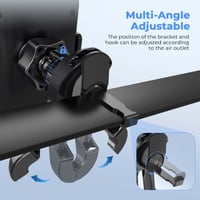 Držiak na mobil do auta Brencco V2 do ventilačnej mriežky, otočný o 360°, pre telefóny s uhlopriečkou 4,0 – 7,0 palca 5