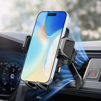 Držiak na mobil do auta Brencco V2 do ventilačnej mriežky, otočný o 360°, pre telefóny s uhlopriečkou 4,0 – 7,0 palca 7