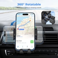 Držiak na mobil do auta Brencco V2 do ventilačnej mriežky, otočný o 360°, pre telefóny s uhlopriečkou 4,0 – 7,0 palca 4