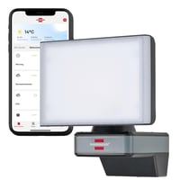 Brennenstuhl Connect WiFi LED reflektor WF 2050 – 20W, 2400 lm, IP54, ovládanie svetelných funkcií cez aplikáciu, vonkajší nástenný reflektor 1
