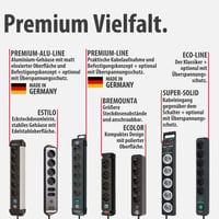 Predlžovací prívod Brennenstuhl Eco-Line, 8 zásuviek, s detskou poistkou, vypínačom a 3 m káblom, čierny, so zvýšenou ochranou proti dotyku 7