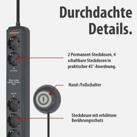 Multipriză Brennenstuhl Eco-Line Comfort Switch Plus, 6 prize, cu întrerupător 4