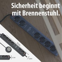 Multipriză Brennenstuhl Eco-Line Comfort Switch Plus, 6 prize, cu întrerupător 6
