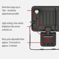 Brennenstuhl JARO 3060 P LED reflektor mozgásérzékelővel 20W IP65 - 2300lm (20W) 4