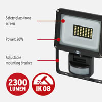 Brennenstuhl JARO 3060 P LED reflektor mozgásérzékelővel 20W IP65 - 2300lm (20W) 2