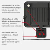 Brennenstuhl Jaro 7060 P LED reflektor mozgásérzékelővel 50W 5800lm IP65 - 5800 lm (50 W) 4