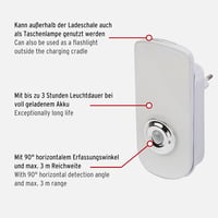 Lampă de siguranță cu LED Brennenstuhl cu senzor de mișcare și funcție de lanternă - Design nou de lumină de orientare 2