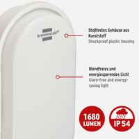 Lampă LED Ovală Brennenstuhl OL 1650 P, 15W, 1680 lm – Iluminat eficient energetic pentru interior și exterior 2