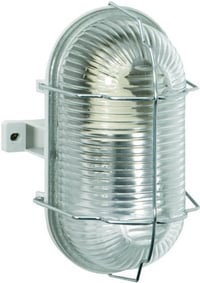 Lampă ovală Brennenstuhl pentru utilizare la interior și exterior, cu dulie E27, max 60W, grad de protecție IP44, montare pe perete și tavan, gri 1