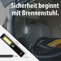 Brennenstuhl PL 200 AC LED punjiva ručna svjetiljka, 200 lm, s USB-C kabelom za punjenje, magnetom i kopčom, 12 sati rada, COB LED inspekcijska svjetiljka 6