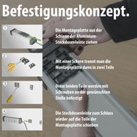 Prelungitor Brennenstuhl Premium-Alu-Line cu 4 prize, cablu de 1,8 m – multipriză de birou din aluminiu 5