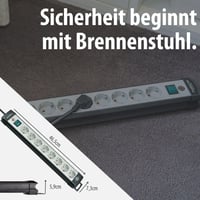 Predlžovačka Brennenstuhl Premium-Line, 8 zásuviek, kábel 3 m - Viaczásuvkový rozbočovač 7